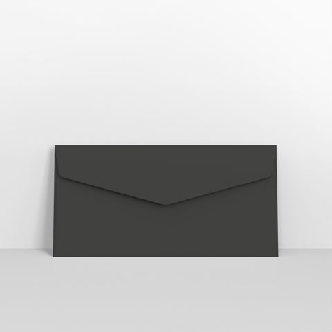 Black Coloured Peel and Seal V Flap Envelopes