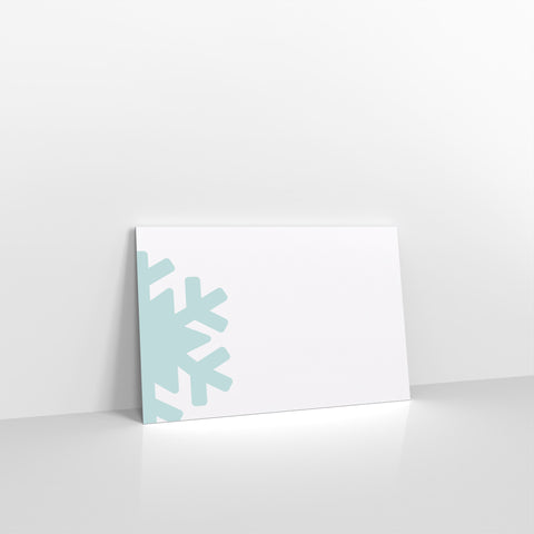 Pre Printed with Christmas Snow Peel and Seal Envelope
