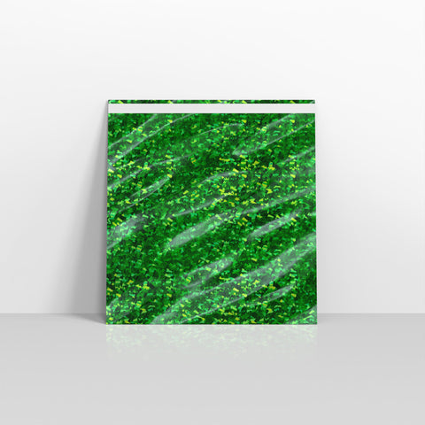 Holographic Green Metallic Finish Foil Envelopes